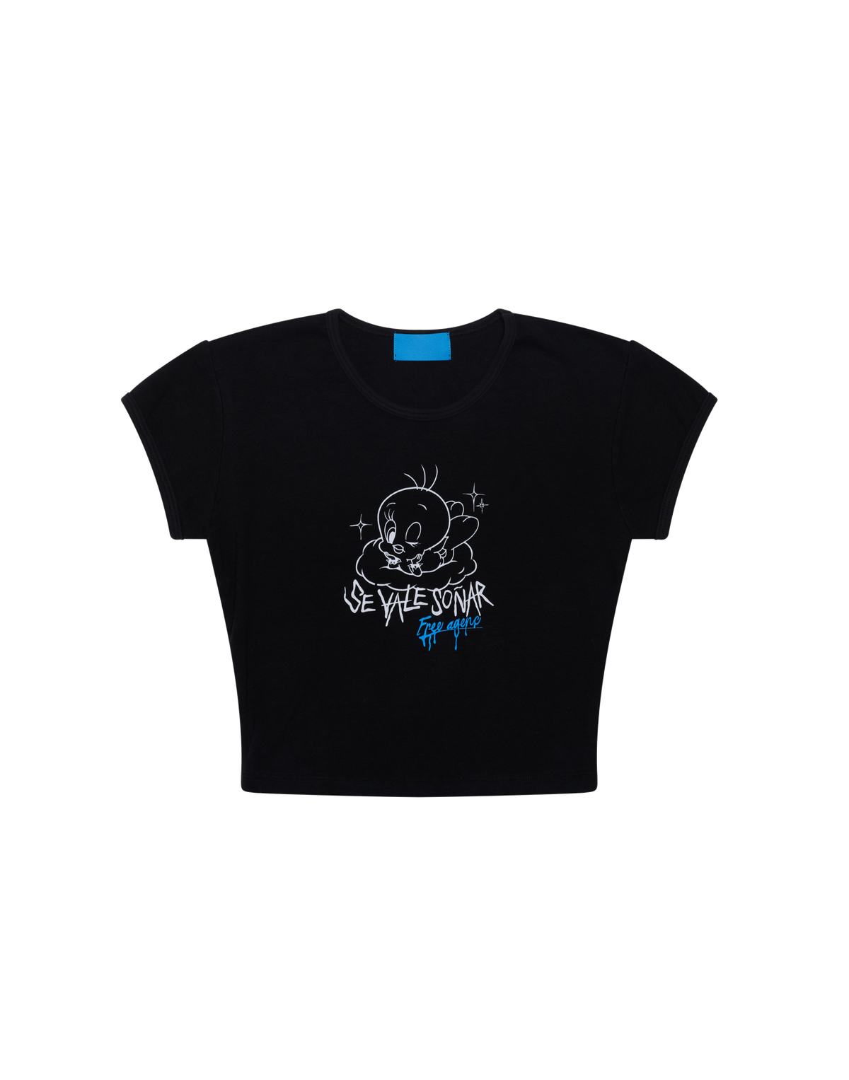 Se Vale Soñar Black Baby Tee
