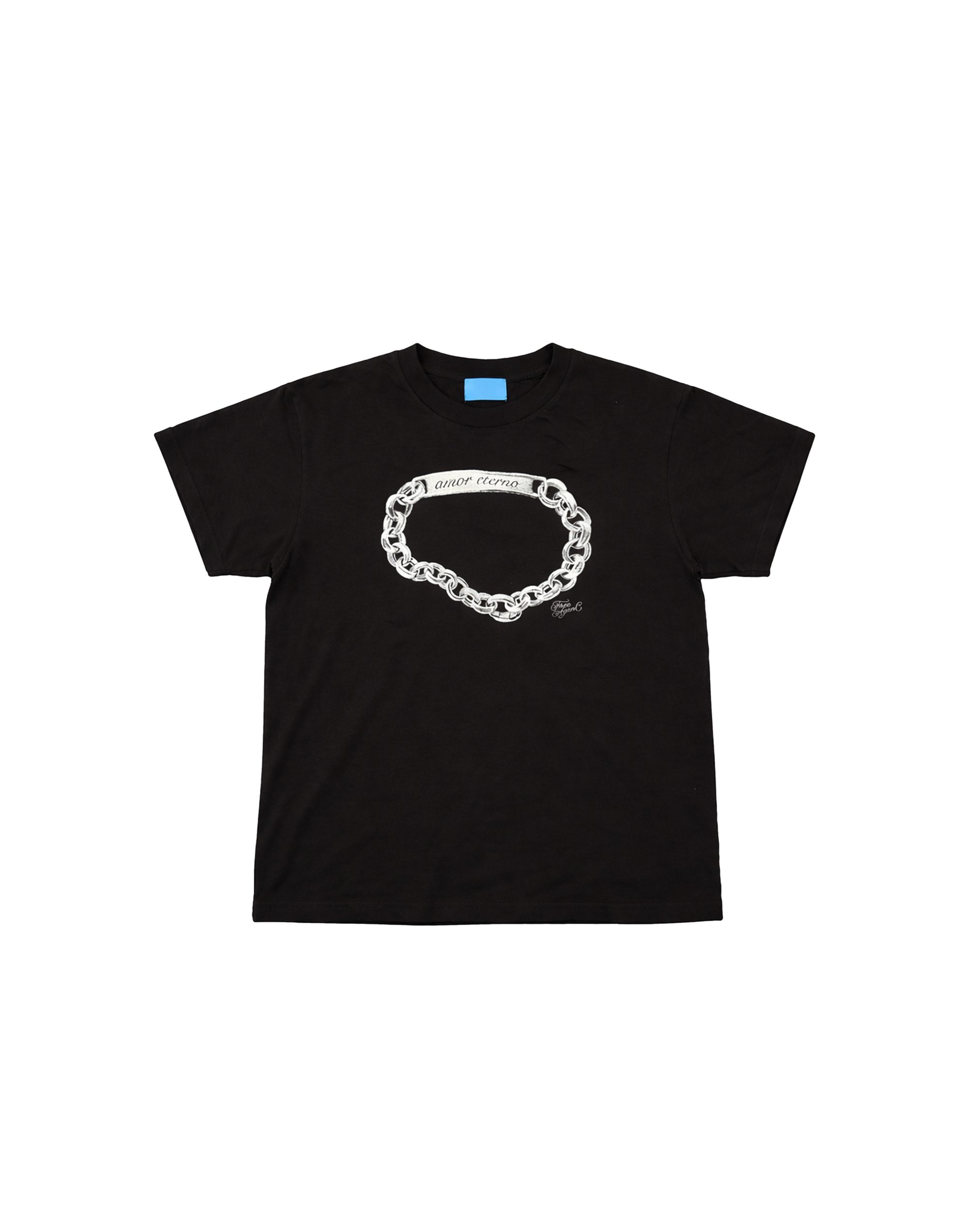 Amor Eterno Black Cropped Tee